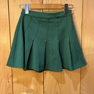 Pull&Bear Forest Green Circle Skirt